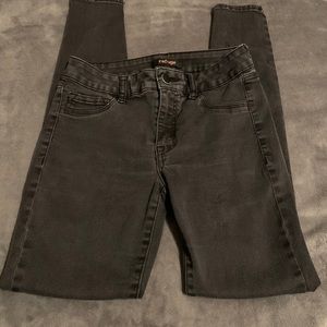 Black high rise skinny jeans